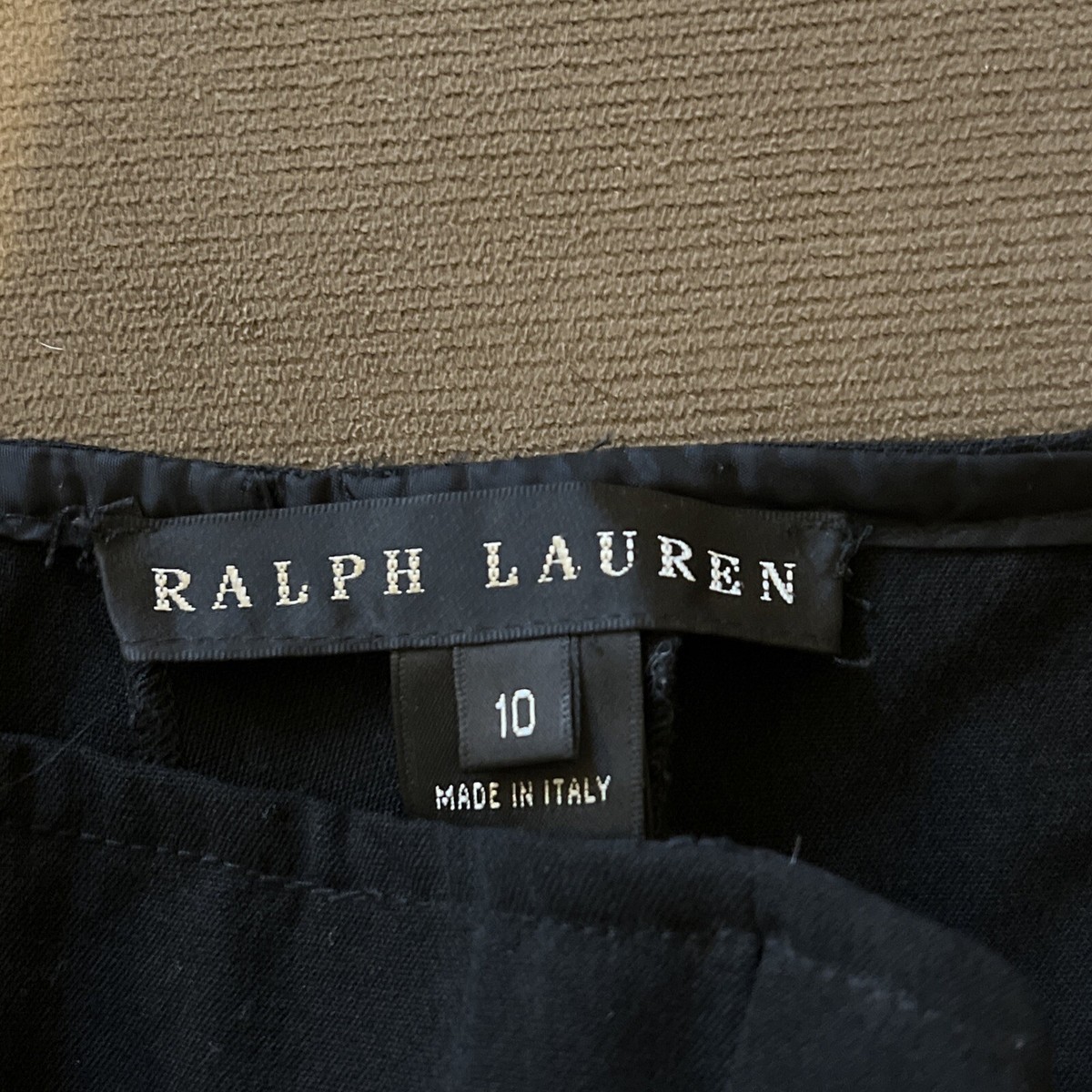 Ralph Lauren Made in Italy Lightweight Black Unlined Women's Pants