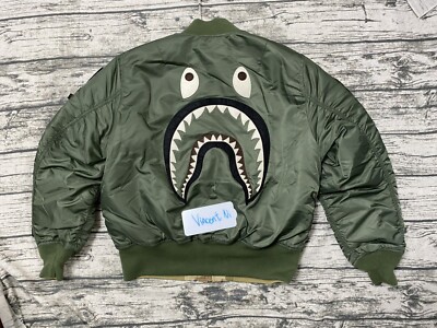A BATHING APE BAPE X ALPHA INDUSTRIES REVERSIBLE MA-1 XL XL | eBay