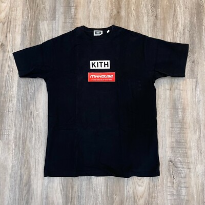 Kith Flock Classic Box Logo SS Tee T-Shirt Black Ronnie Fieg