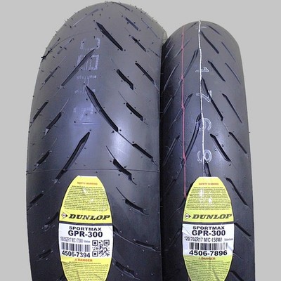 YAMAHA MT-07 DUNLOP SPORTMAX GPR-300 TWO TIRE SET 120/70-17 180/55