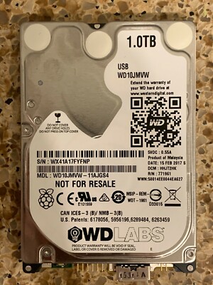 Western Digital Labs 1TB mUSB 3.0 External 2.5