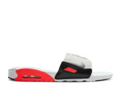 Nike Air Max 90 Sandals Infrared Pure Slides BQ4635 101 - SIZE 6
