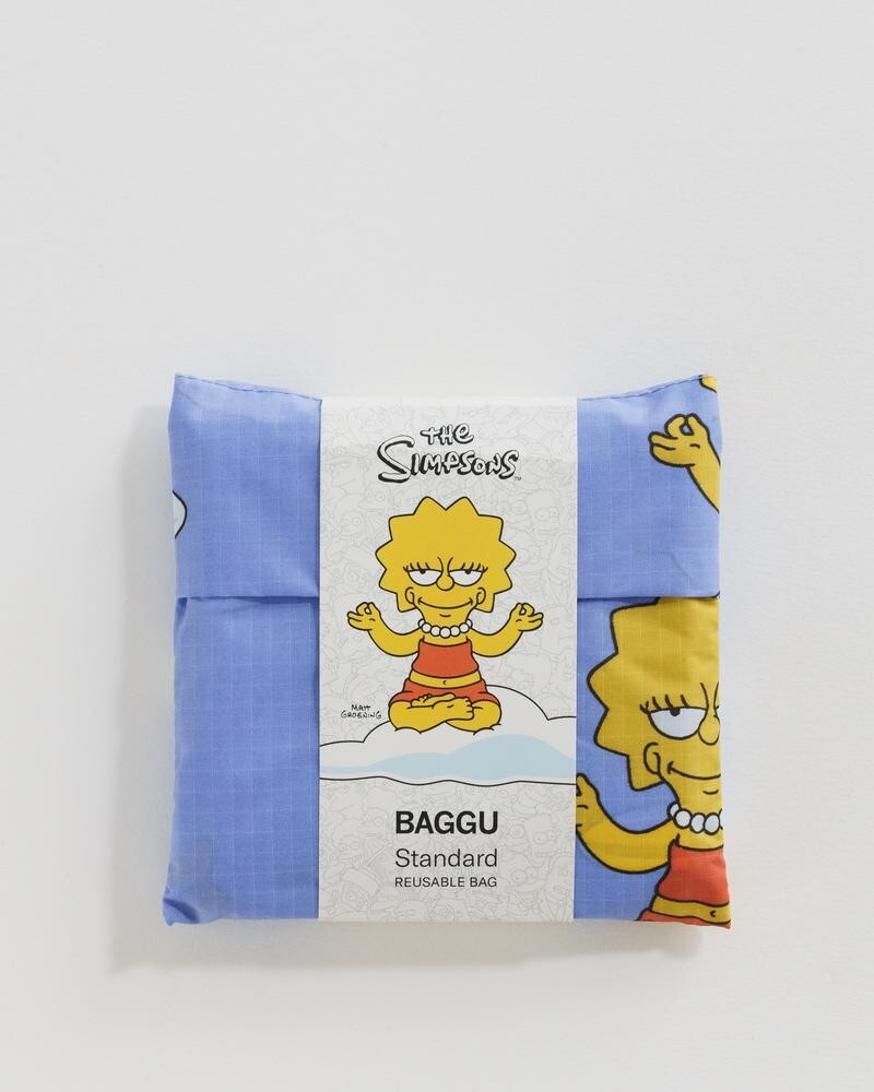 NWT Baggu X The Simpsons Lisa Standard Reusable Bag Tote Sold Out