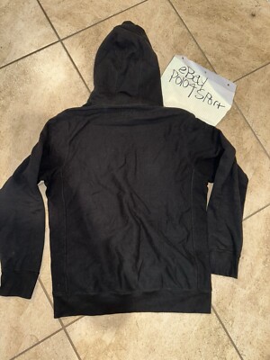 FW17 NOAH TONAL CORE LOGO HOODED SWEATSHIRT sz L BLACK HOODIE NY