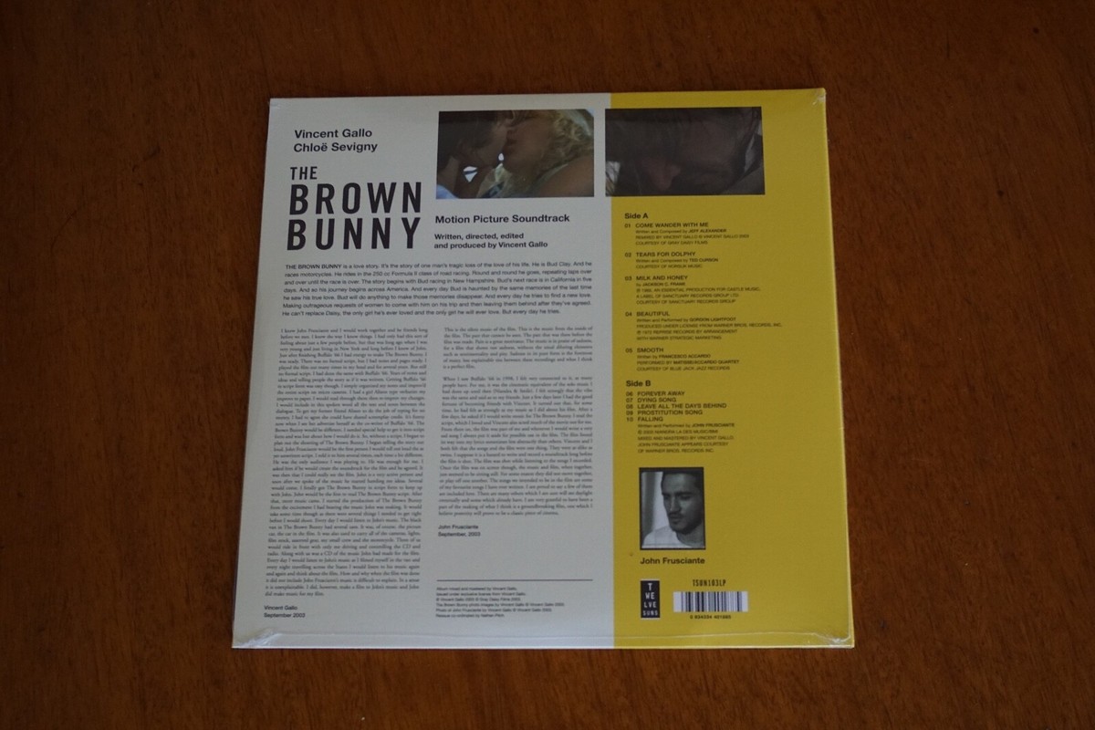 The Brown Bunny Soundtrack Vinyl LP Vincent Gallo John Frusciante