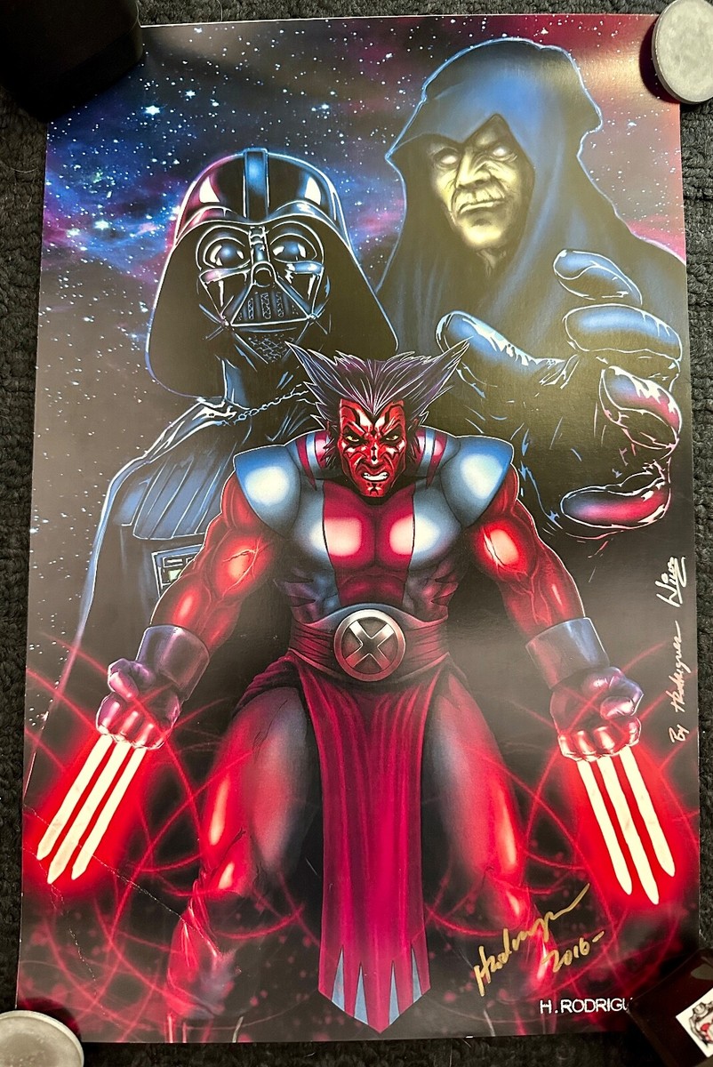 Star Wars Darth Maul Wolverine Poster Signed by H. Rodriguez | eBay