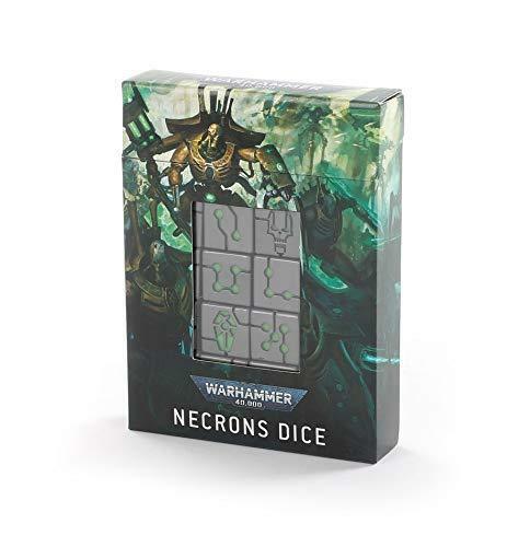 NECRONS DICE 20 40K WARHAMMER GAMES-WORKSHOP 40,000 D6 NECRON USED
