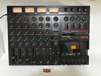 Tascam Porta Two Mini Studio 4-Track Cassette Tape Recorder Free