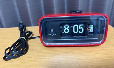 Vintage SEIKO Flip Clock DP662 Patapata Alarm Retro Japan Tested