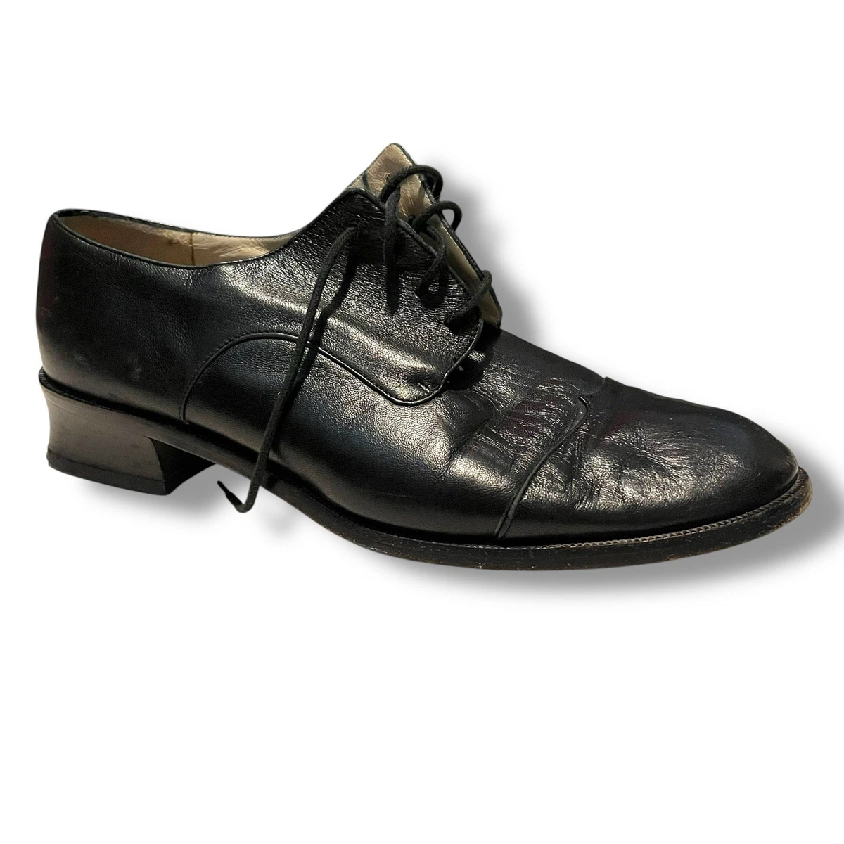 Emporio Armani Leather Upper Oxford Dress Shoes for Men for sale