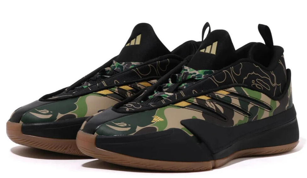 A Bathing Ape BAPE x Adidas Dame 9 Green JH6358 Size 7 NEW | eBay