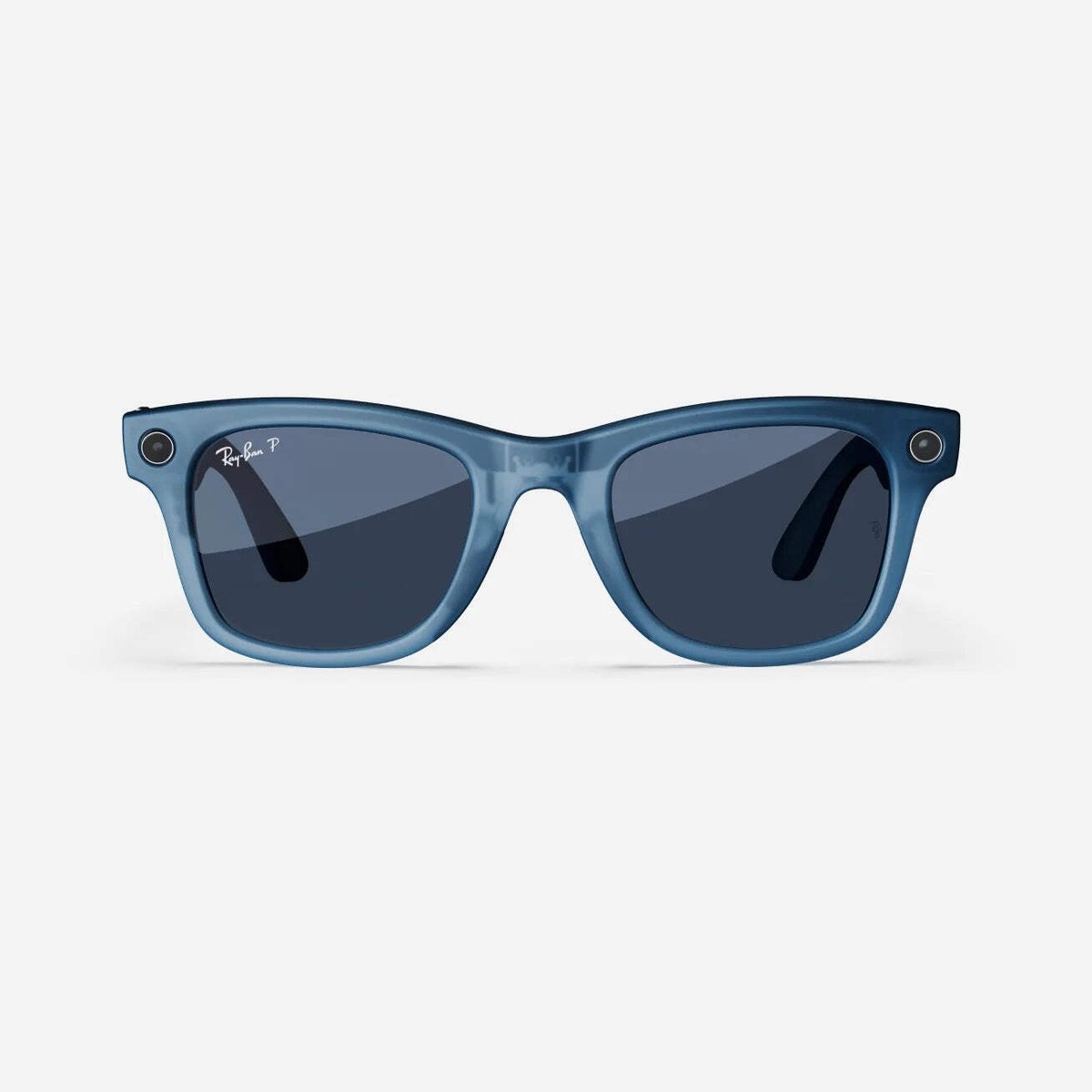 Refurbished Ray-Ban Meta Wayfarer (Gen 1), Matte Jeans Transparent