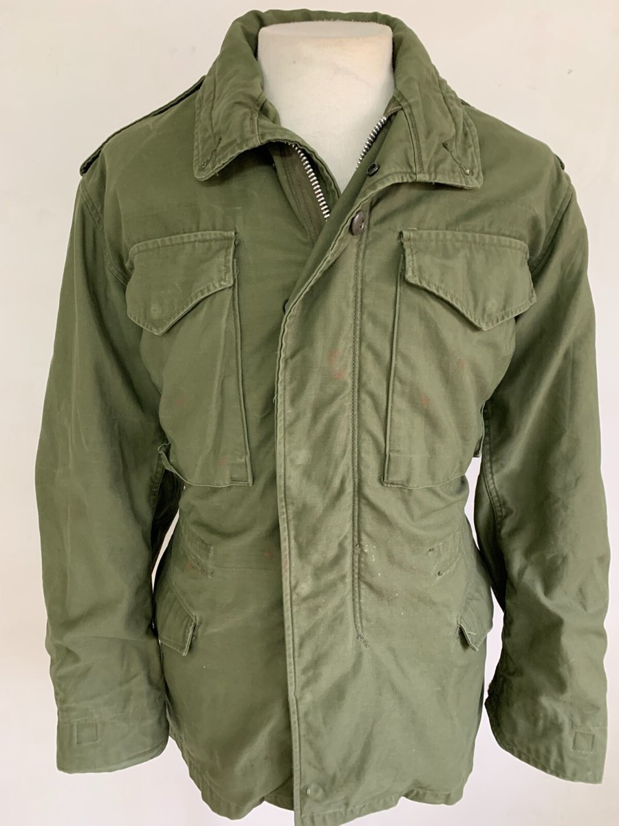 VTG Old M65 OG107 Green Field Coat Jacket OD Mason & Hughes S-R US