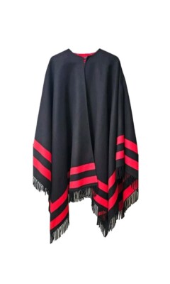 NWT Alexander McQueen Reversible Skull Wool Scarf Black/Beige Made