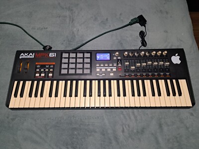 Akai MPK61 MIDI Keyboard Controller Semi-Weighted 61 Keys - Black