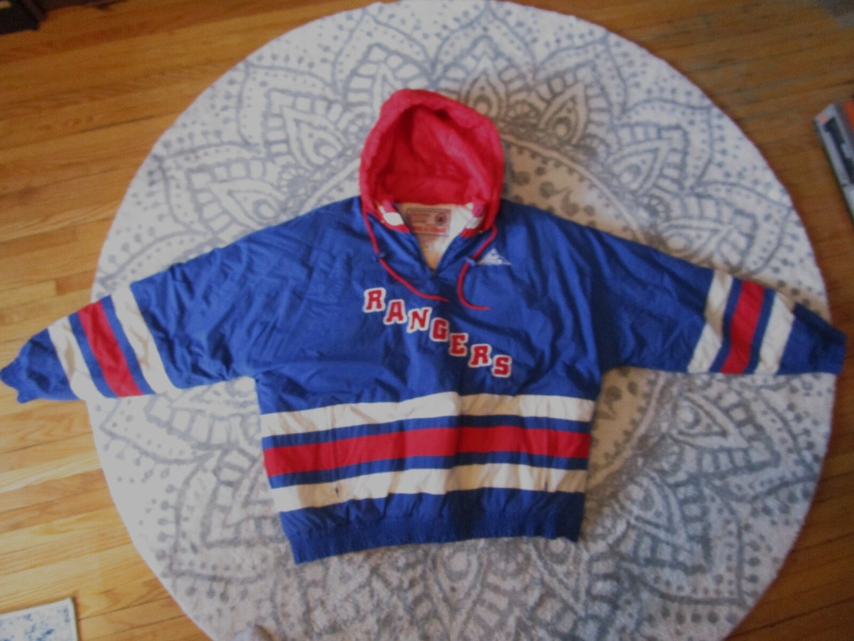 Vintage 90's Apex One NHL New York Rangers Jacket Mens XL | eBay