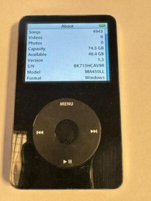 訳あり】iPod Classic ブラック A1136 80GB MA450J Apple iPod MA450J