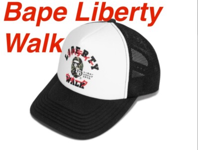 2025 Bape Liberty Walk LBWK bathing ape mesh cap new black free