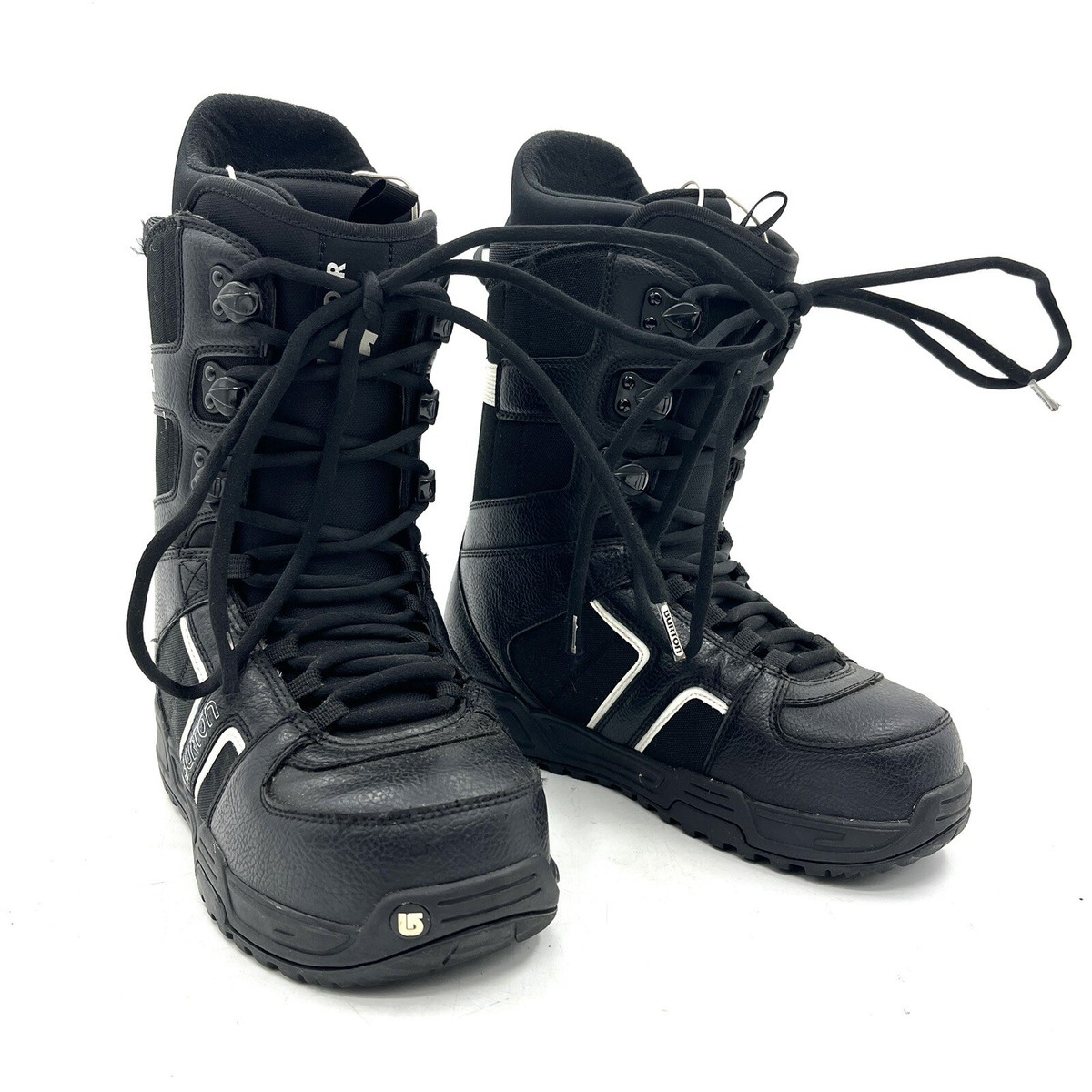 Burton Invader Black White Snowboard Boots Men's Size 8 | eBay