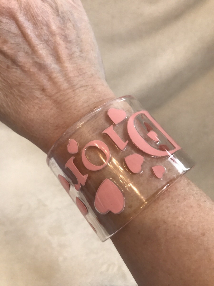 Dior ハート模様 クリアバングル Dior ハート模様 クリアバングル Dior