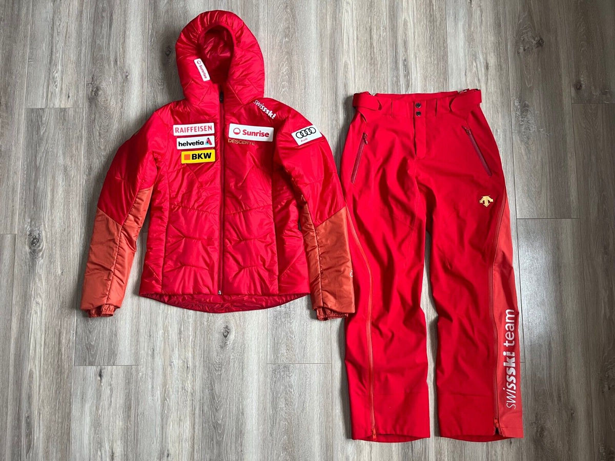 Descente Swiss Ski Team S.I.O Jacket Size 42 Pants Size 40 Suit