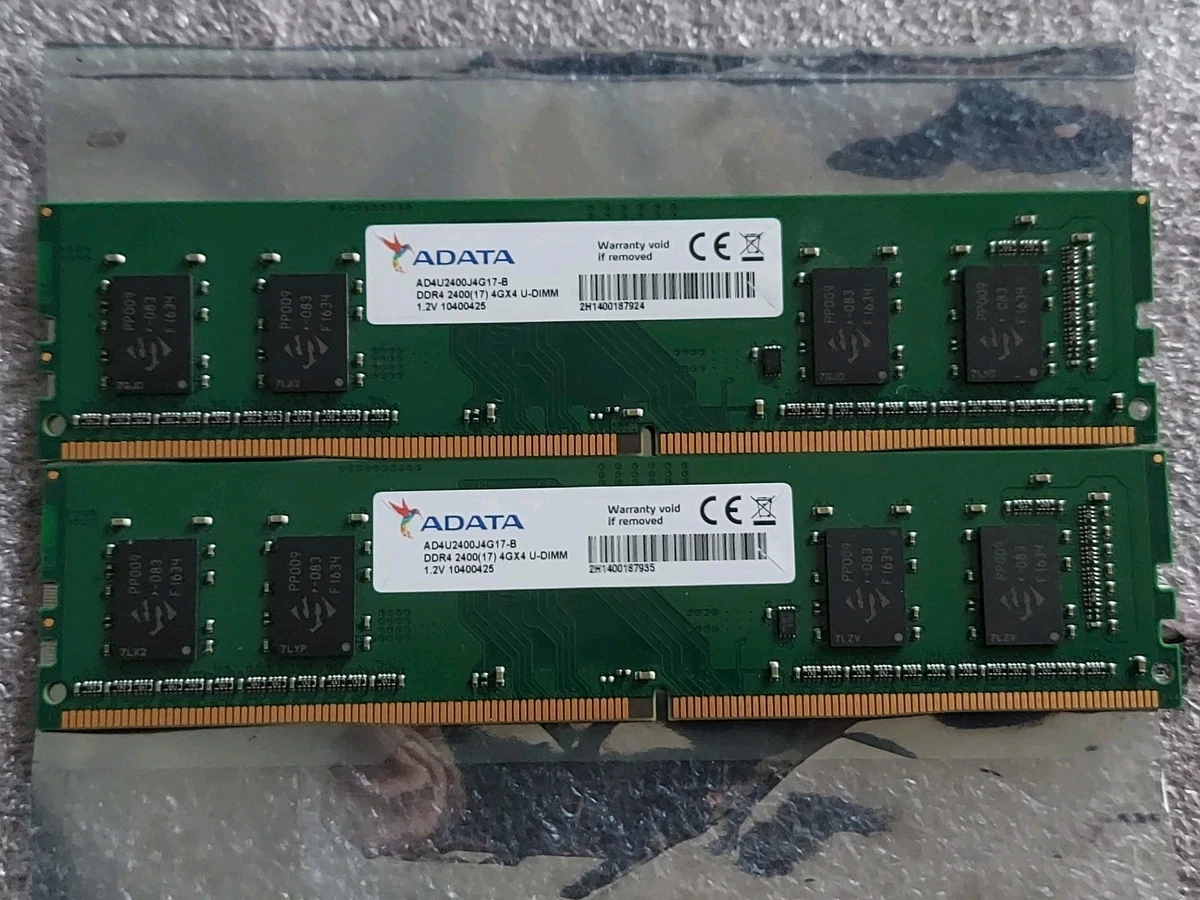 ADATA PC4-19200 (DDR4-2400) Bus Speed Computer RAM 8 GB Total