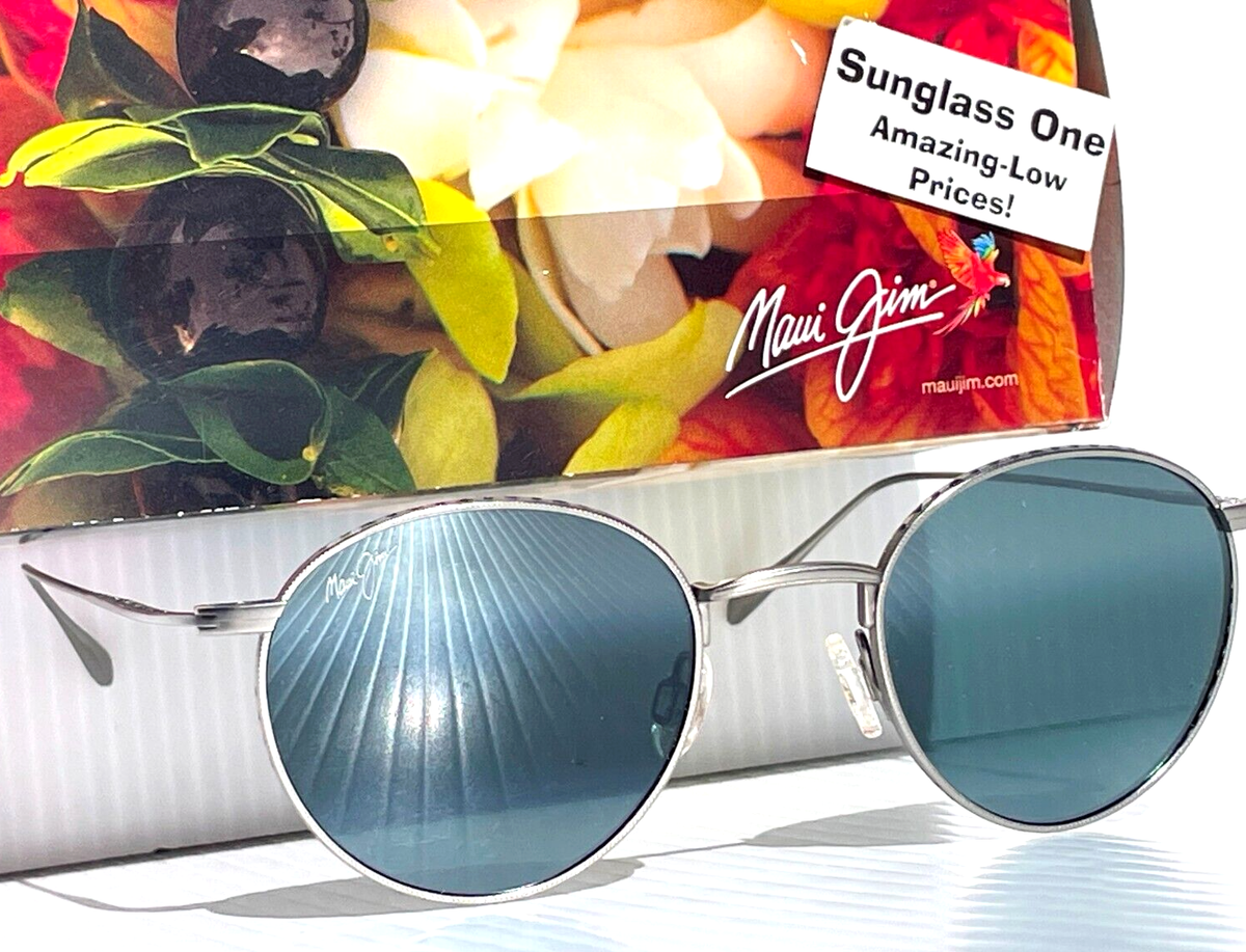 NEW Maui Jim NORTH STAR Silver Titanium POLARIZED Grey Lens