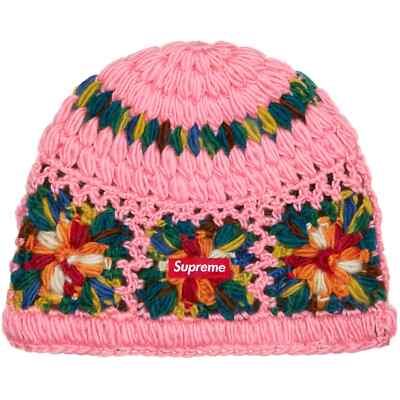 Supreme Crochet Beanie Pink | eBay