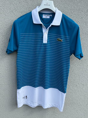 LACOSTE Andy Roddick Tennis Polo Shirt Mens Small 3 Blue White