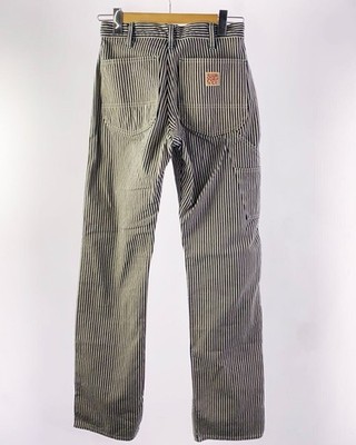Sugar Cane Hickory Stripe Denim Double Knee Pants W30 Made in