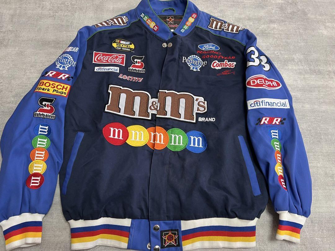 JH DESIGN Racing Jacket Blue m&ms Size L | eBay