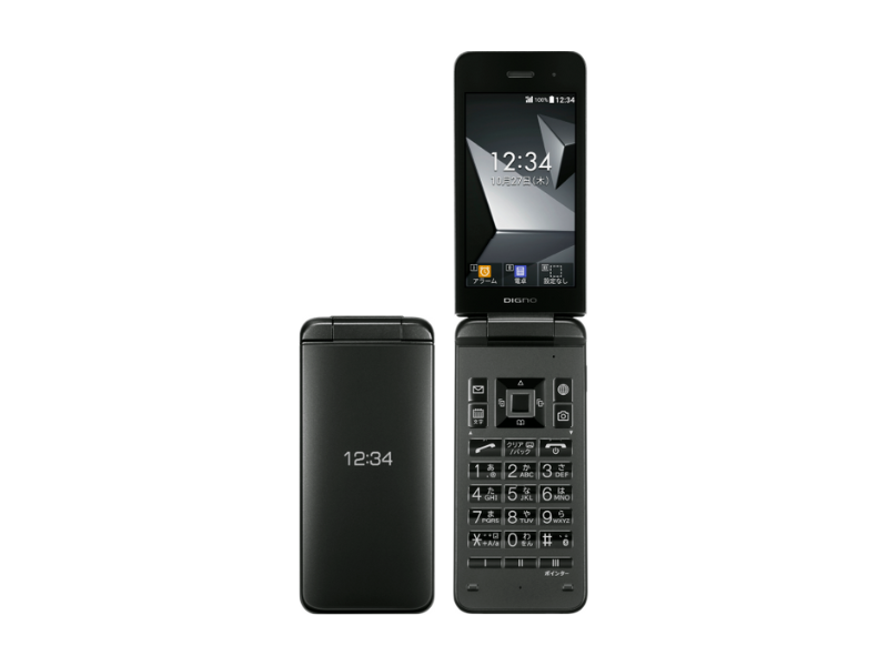 KYOCERA A203KC DIGNO KEITAI 4 BLACK ANDROID FLIP PHONE UNLOCKED