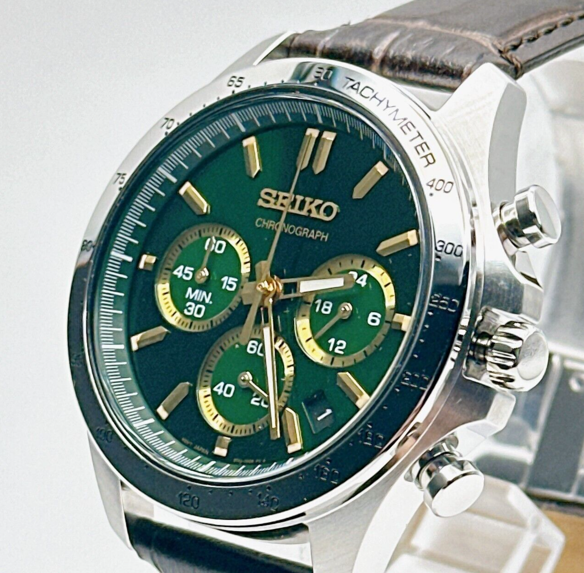 SEIKO SBTR017 Seiko Selection Chronograph Men's Watch Green Quarts