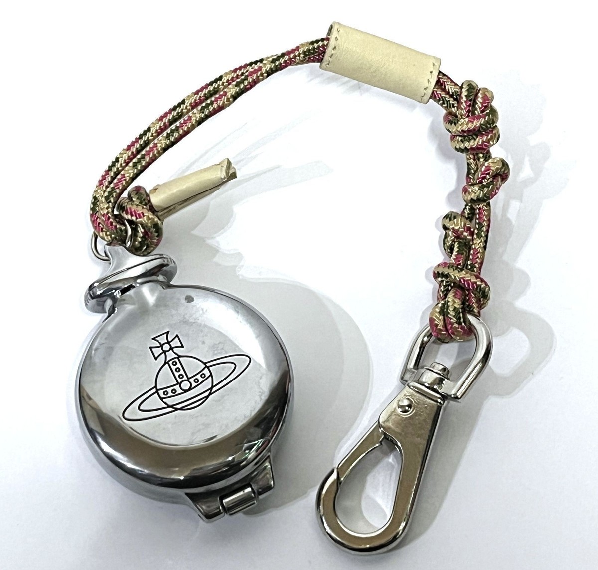 Vivienne Westwood Portable Ashtray Silver cigarettes Case Round