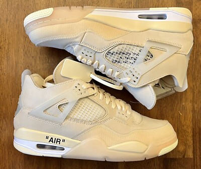 Brand New-Nike Air Jordan 4 Retro Off-White Sail Men's Size 10