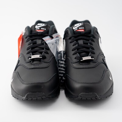 Size 13 - Supreme x Nike Air Max 1 '87 SP Black White for sale