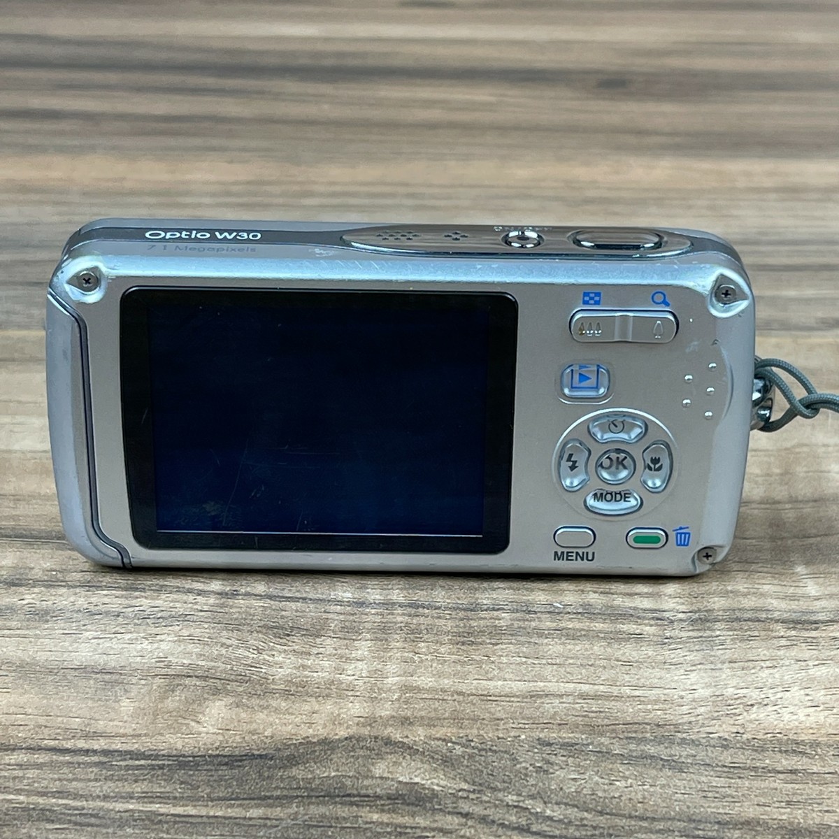 Pentax Optio W30 Silver 7.1 MP Waterproof Digital Camera with 3x