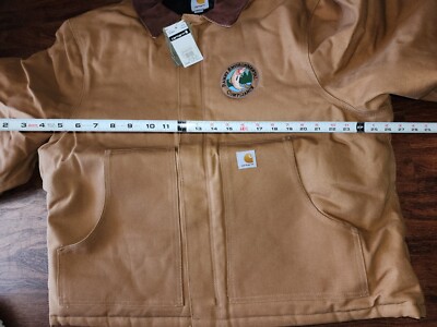 CARHARTT J002 ARTIC QUILTED LINED DUCK CANVAS WORKWEAR BROWN