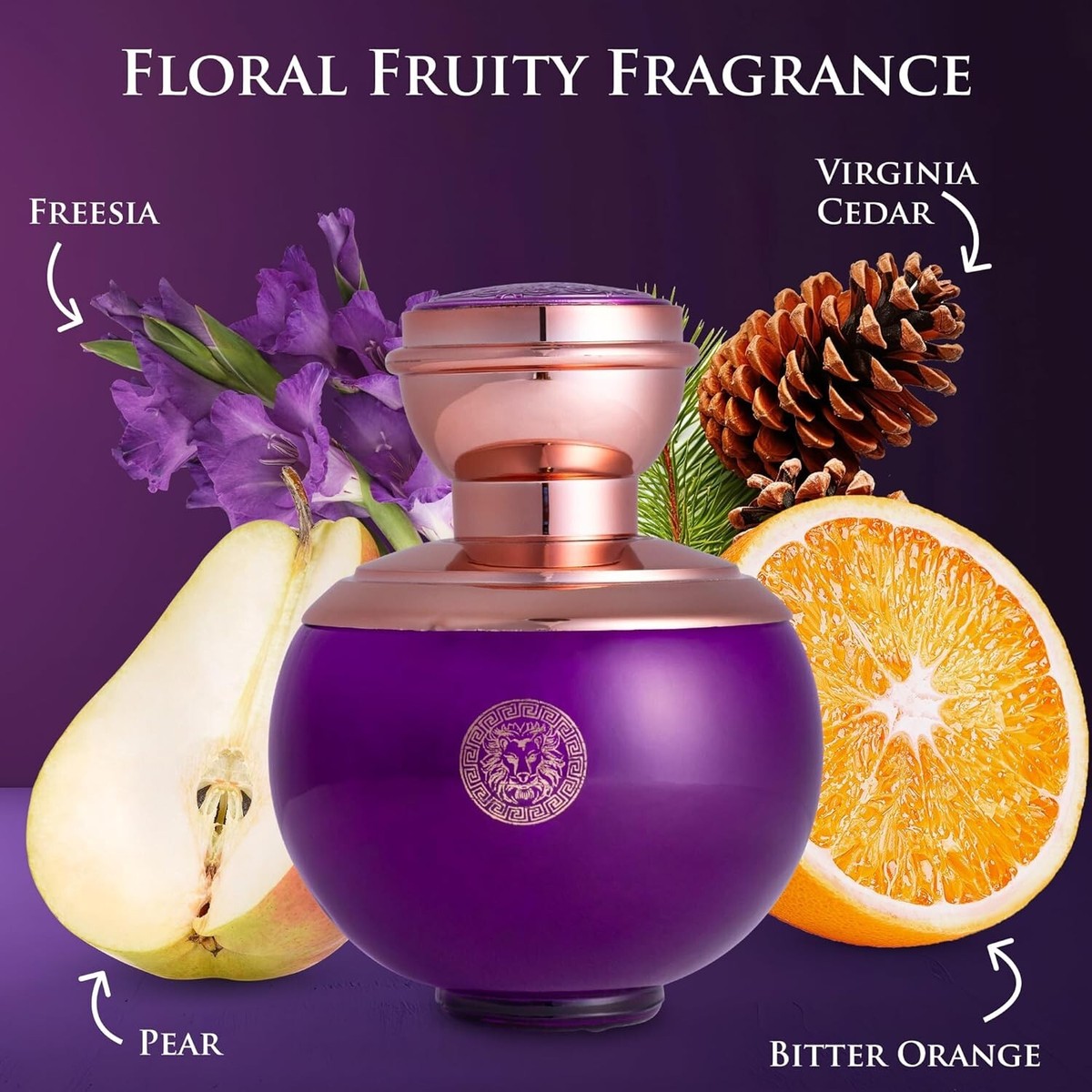 Verse Deep Purple for Women 3.4 Oz EDP Inspired by Versace's Dylan