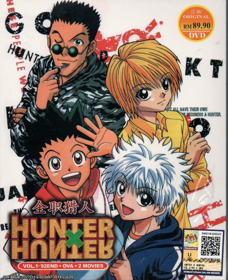 DVD Anime Hunter X Hunter Season 1 Vol.1-92 End + OVA + 2 Movies