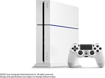 SONY Playstation 4 PS4 Glacier White Console 500GB CUH-1200AB02 w