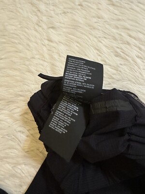 Prada Technical Pants Linea Rossa Black Red Strap Logo Triangle 36