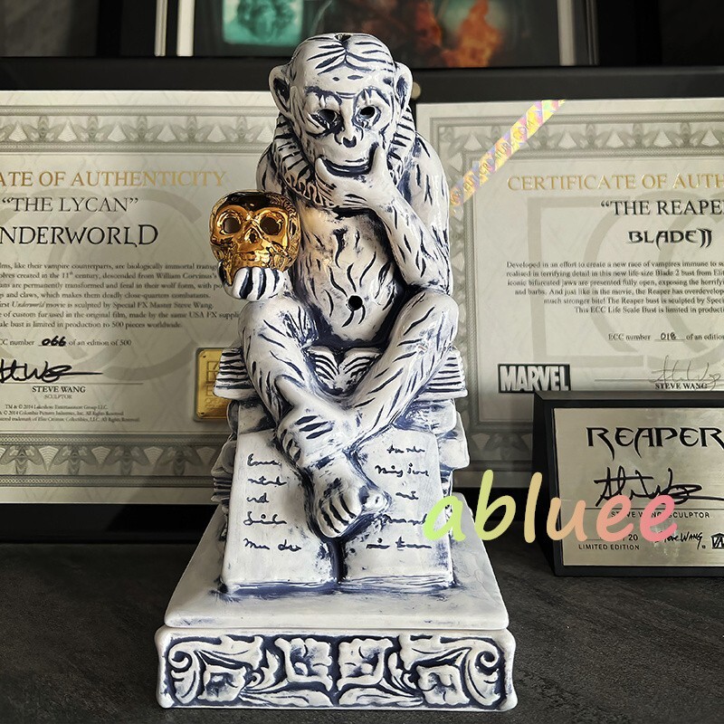 NEIGHBORHOOD NBHD Thinking Monkey Gold Skull Chamber Ceramic