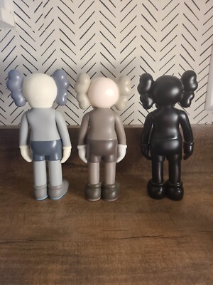 KAWS Set Of Three Companions (Black, Grey, Brown) | eBay