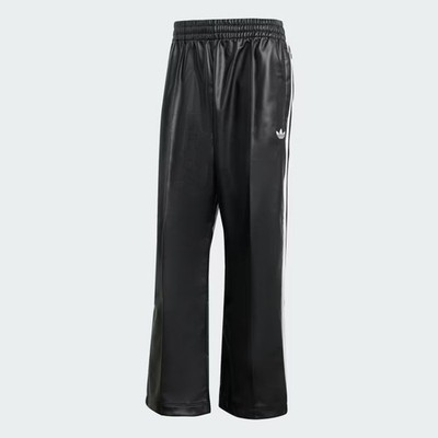 adidas x Jeremy Scott Wide-Leg Faux Leather Pants Black JY2015