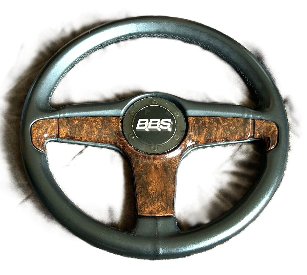 BBS Italvolanti Aftermarket Steering Wheel Wood Leather Combo