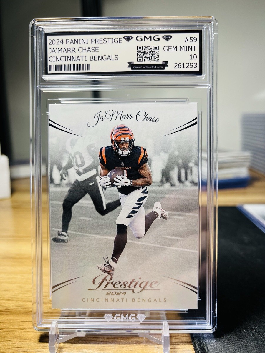 2024 Panini Prestige Ja'Marr Chase GMG Graded 10 Gem Mint 💎 | eBay