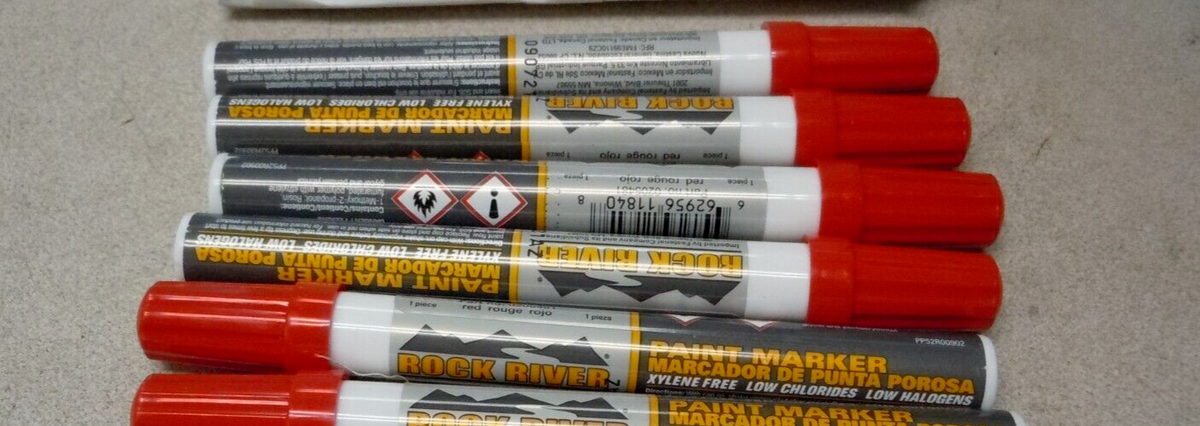 Red Medium Bullet Tip Xylene-Free Rock River® Paint Marker QTY | eBay