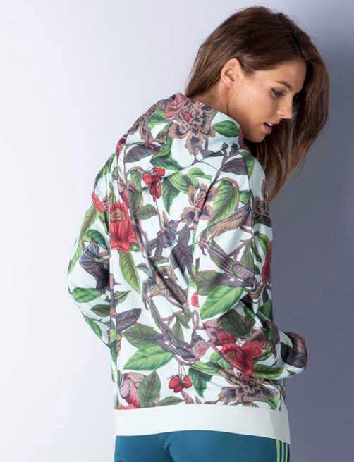 Adidas Small Florera Track Jacket Hoodie Rita Ora Floral Sweater
