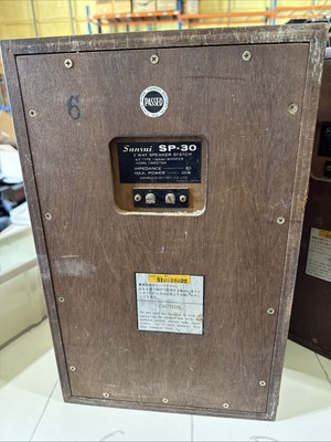 Pair of Japanese Sansui SP-30 Bookshelf Speaker System Vintage70s